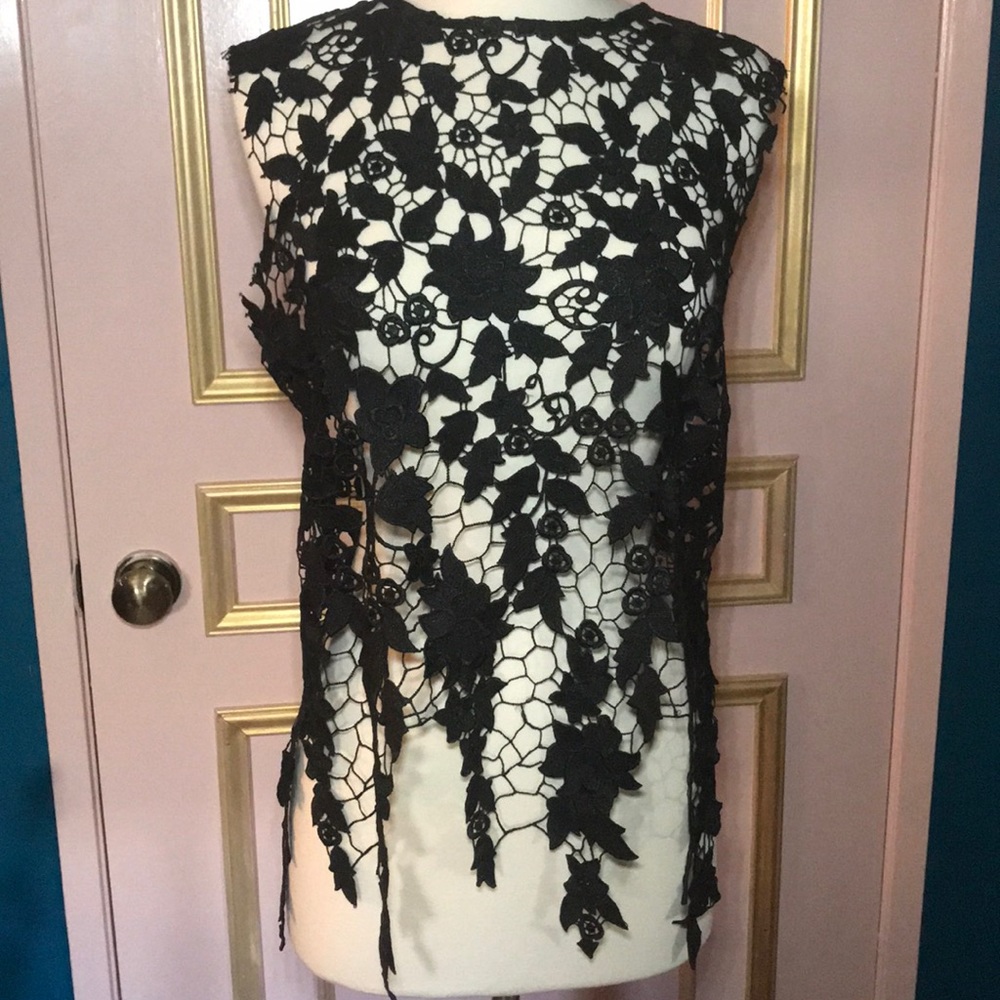 Marina Black Lace Blouse
